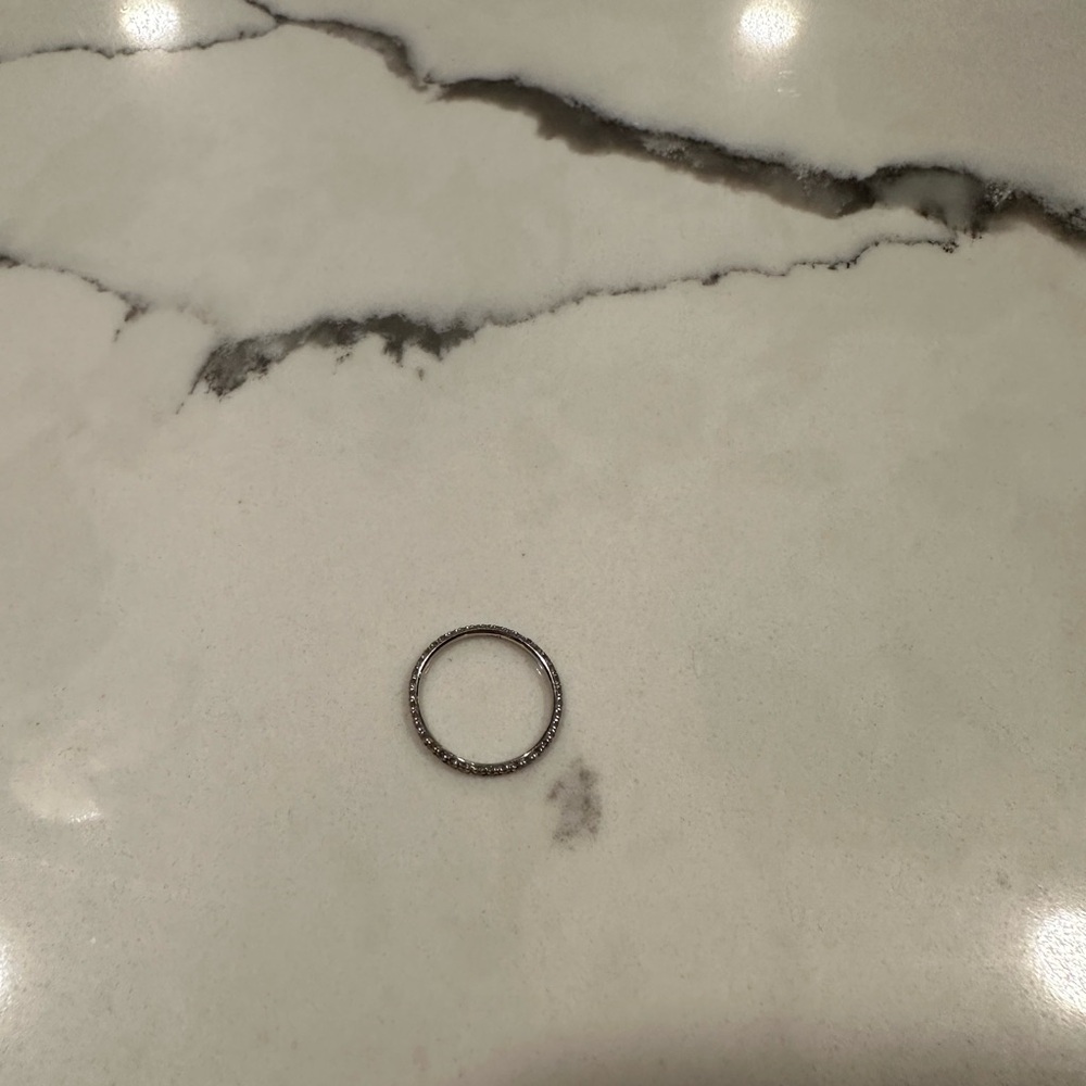 Brand New 14K White Gold Diamond Eternity Band - Picture 3 of 3
